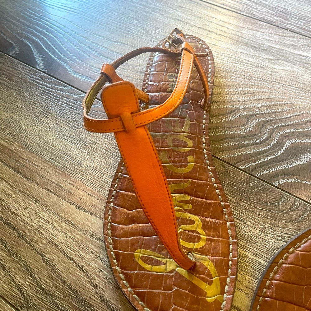 Orange sandals